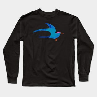 TERN - Sea Bird Hand Cut from Paper - Original Art Long Sleeve T-Shirt